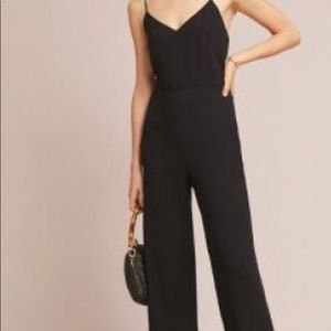 Black anthropology jumpsuit size 4